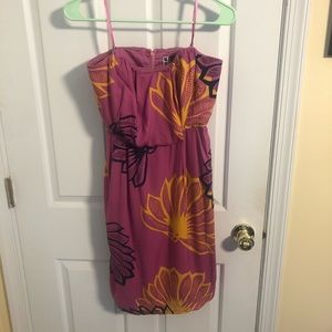 Anthropologie Sariah Pink Strapless Dress Size 4